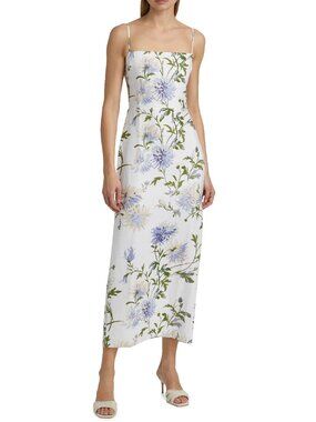 Reformation Frankie Linen Dress in Serenity